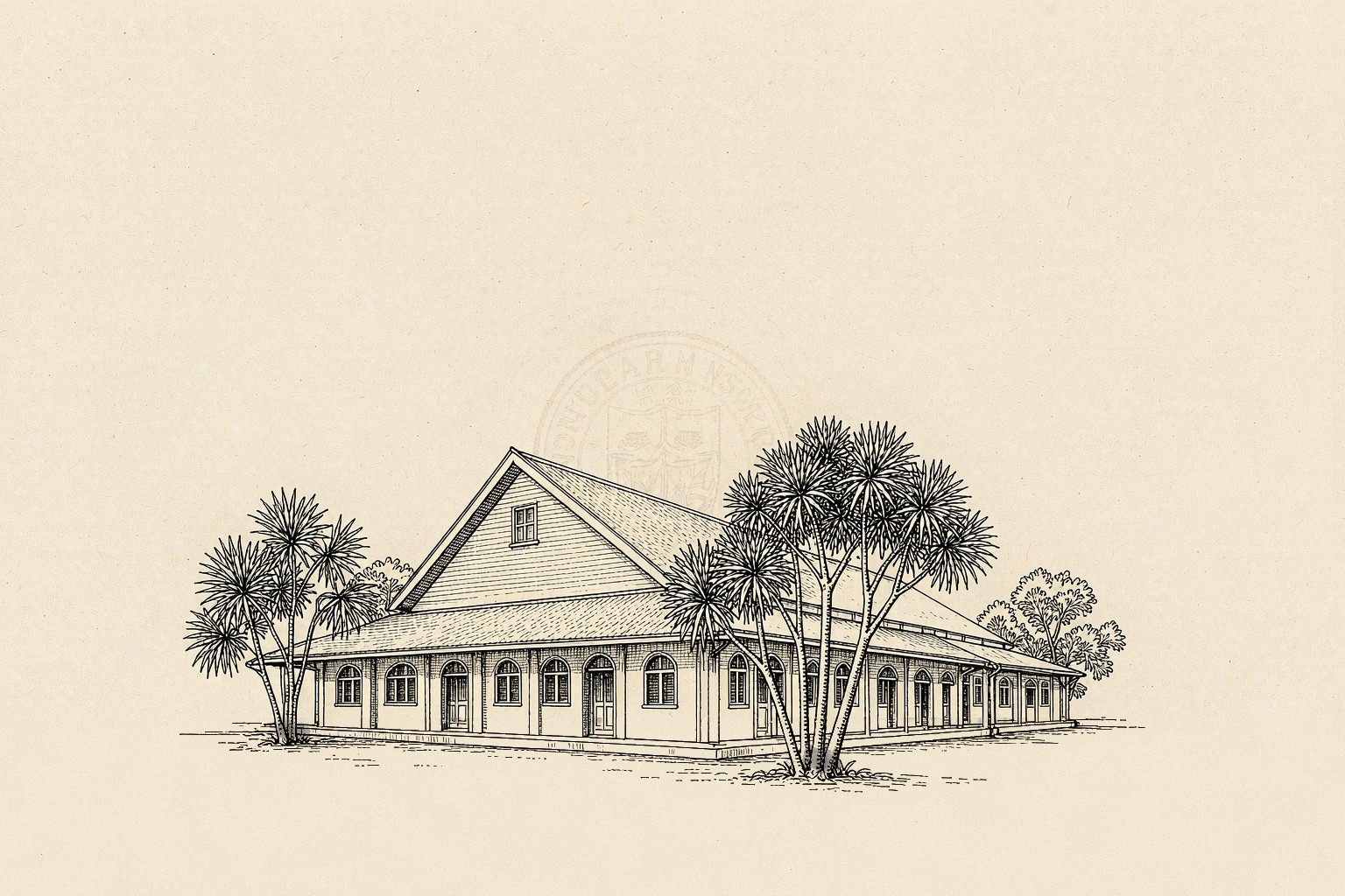 新加坡国立大学校园插画